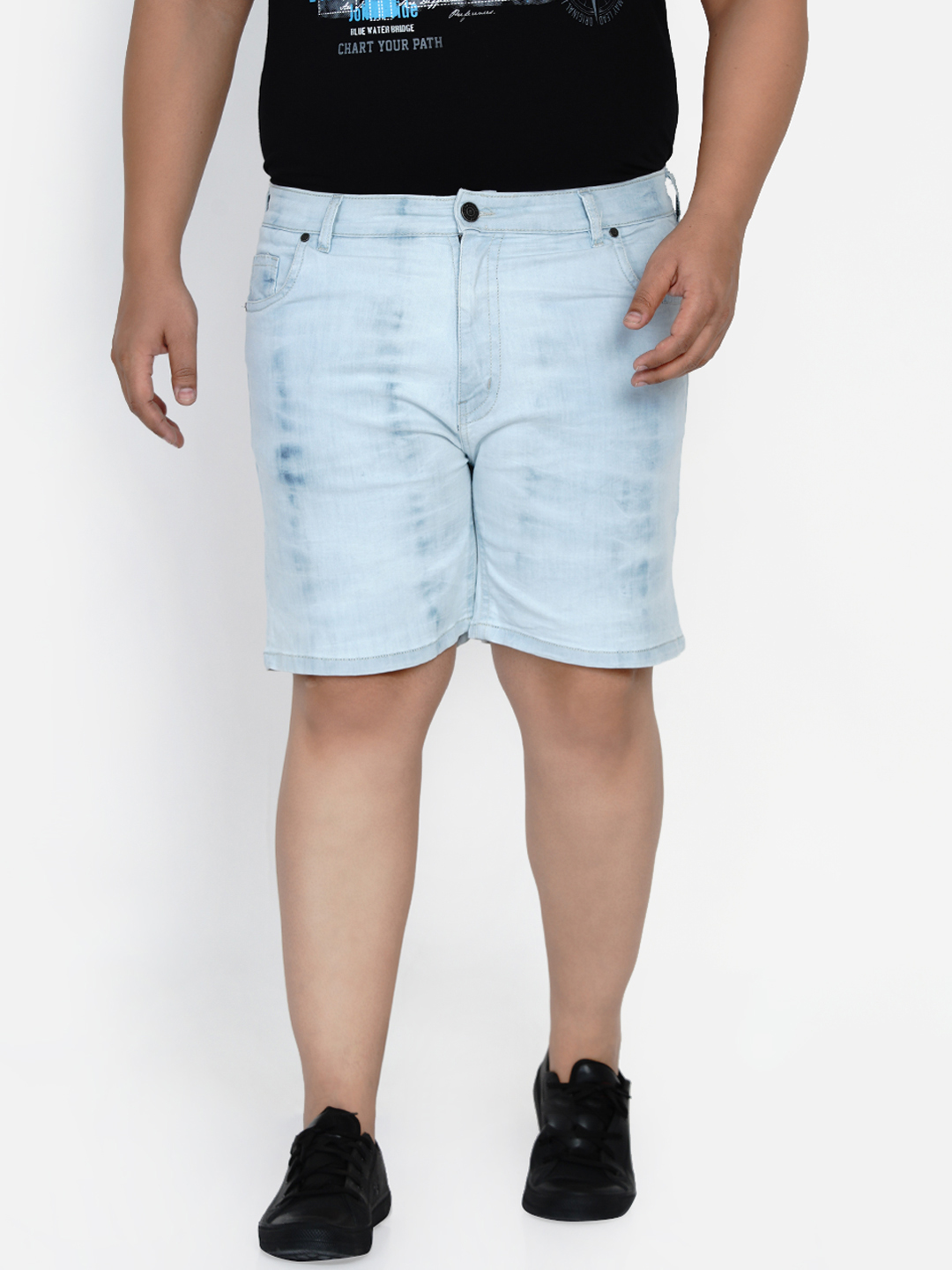 Sky Light Denim Shorts