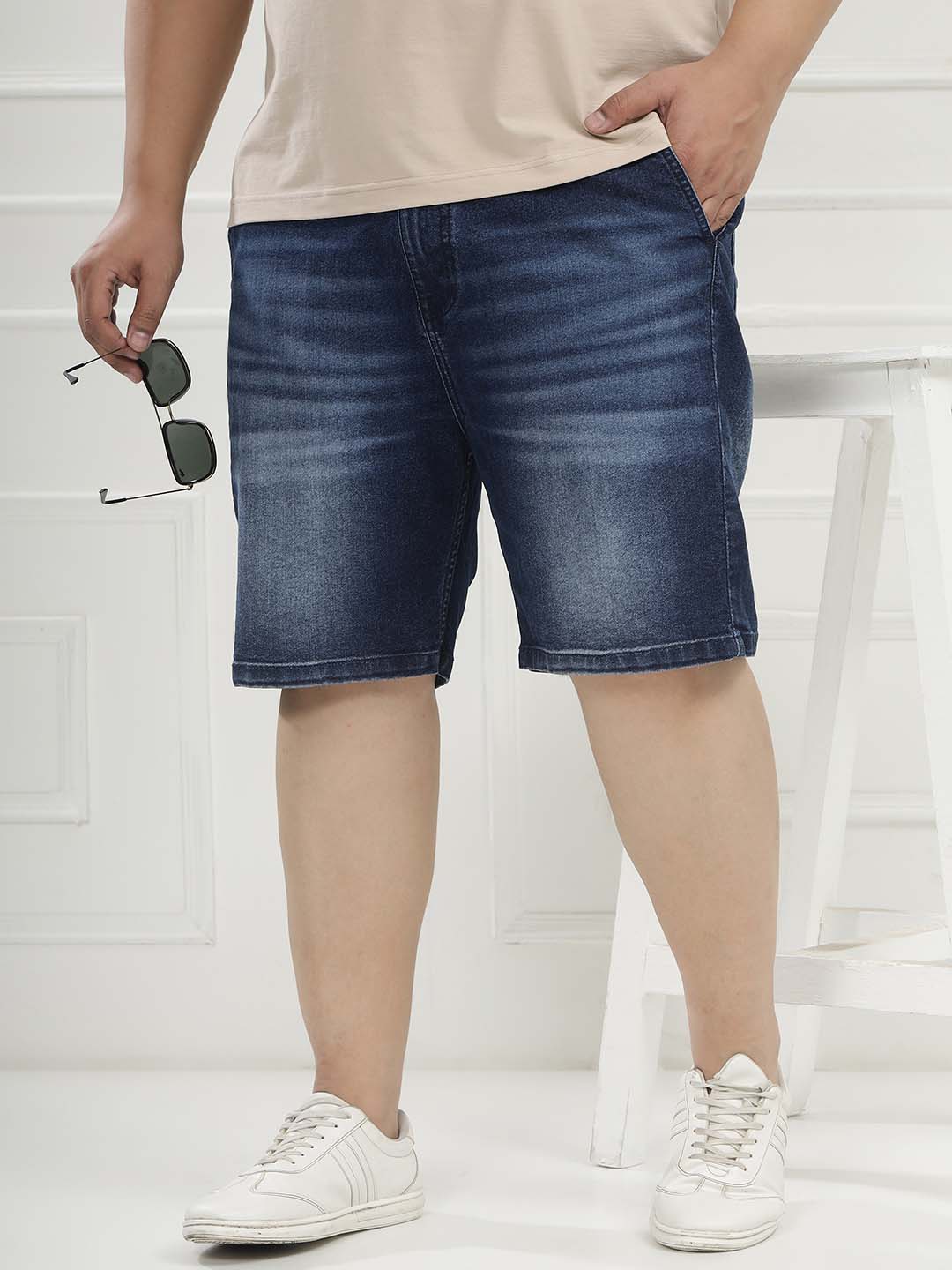 Urban Indigo Elasticated Shorts