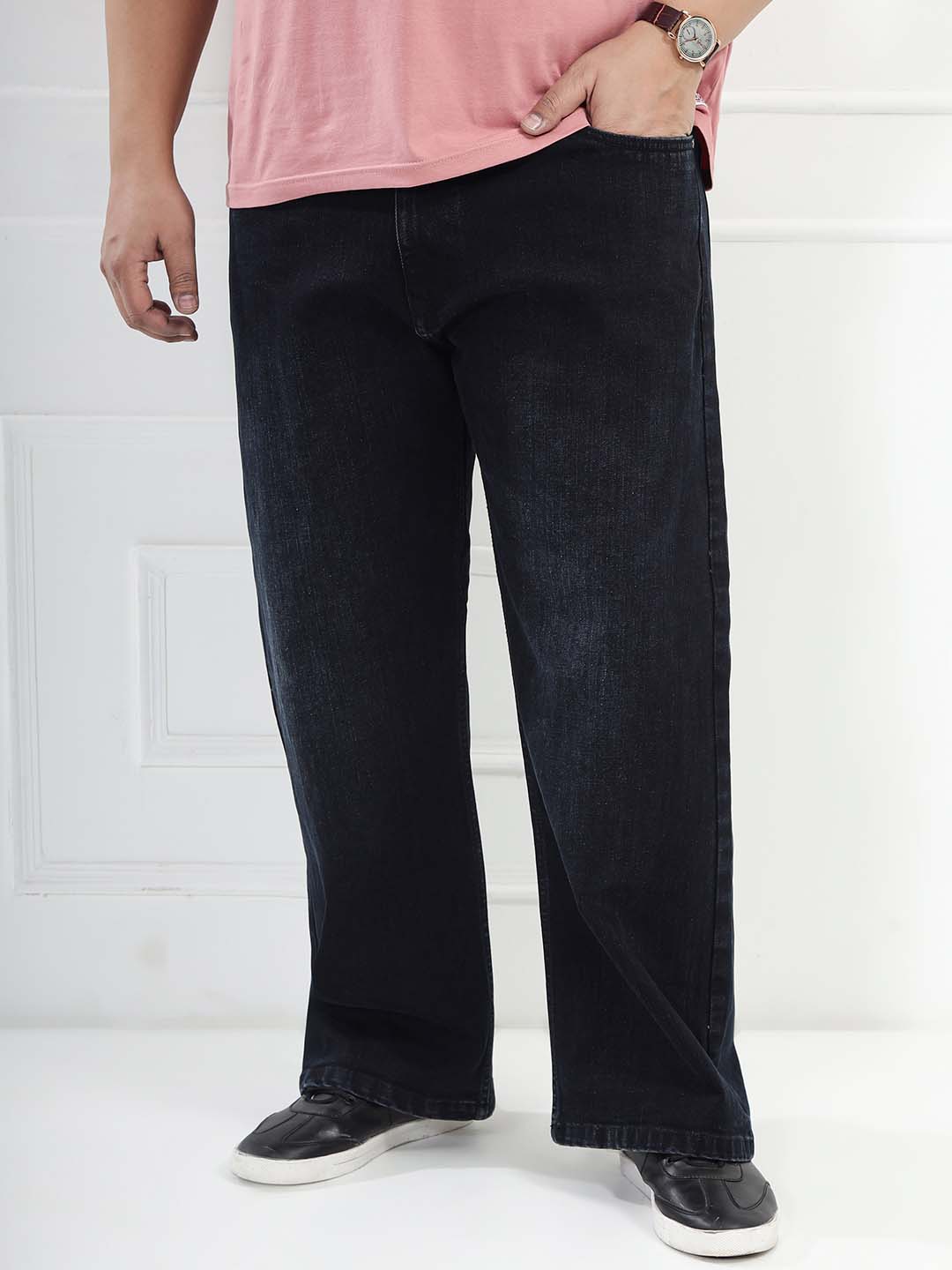 Ink Blue Baggy Jeans