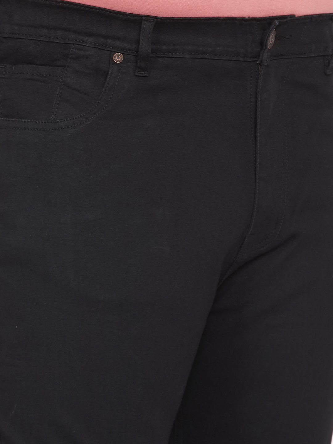 Black Denim Joggers