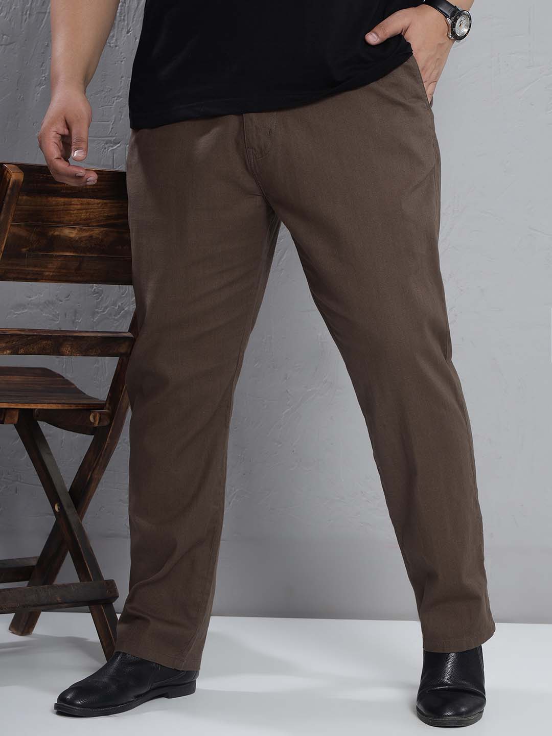 Walnut Elasticated Chinos