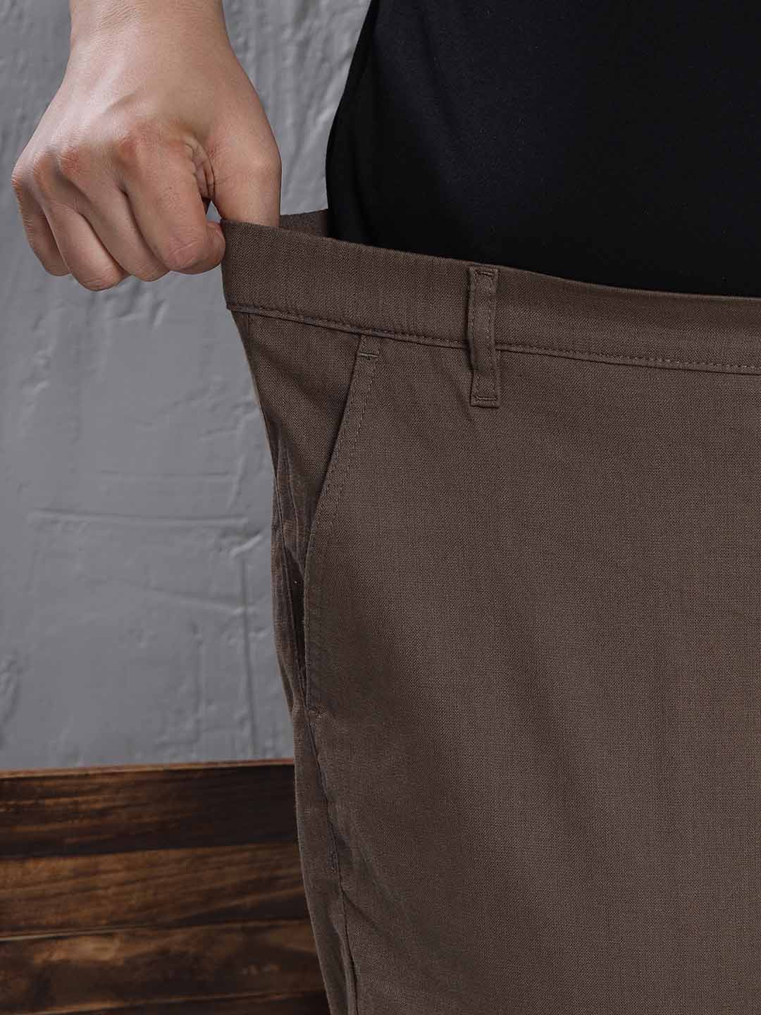 Walnut Elasticated Chinos