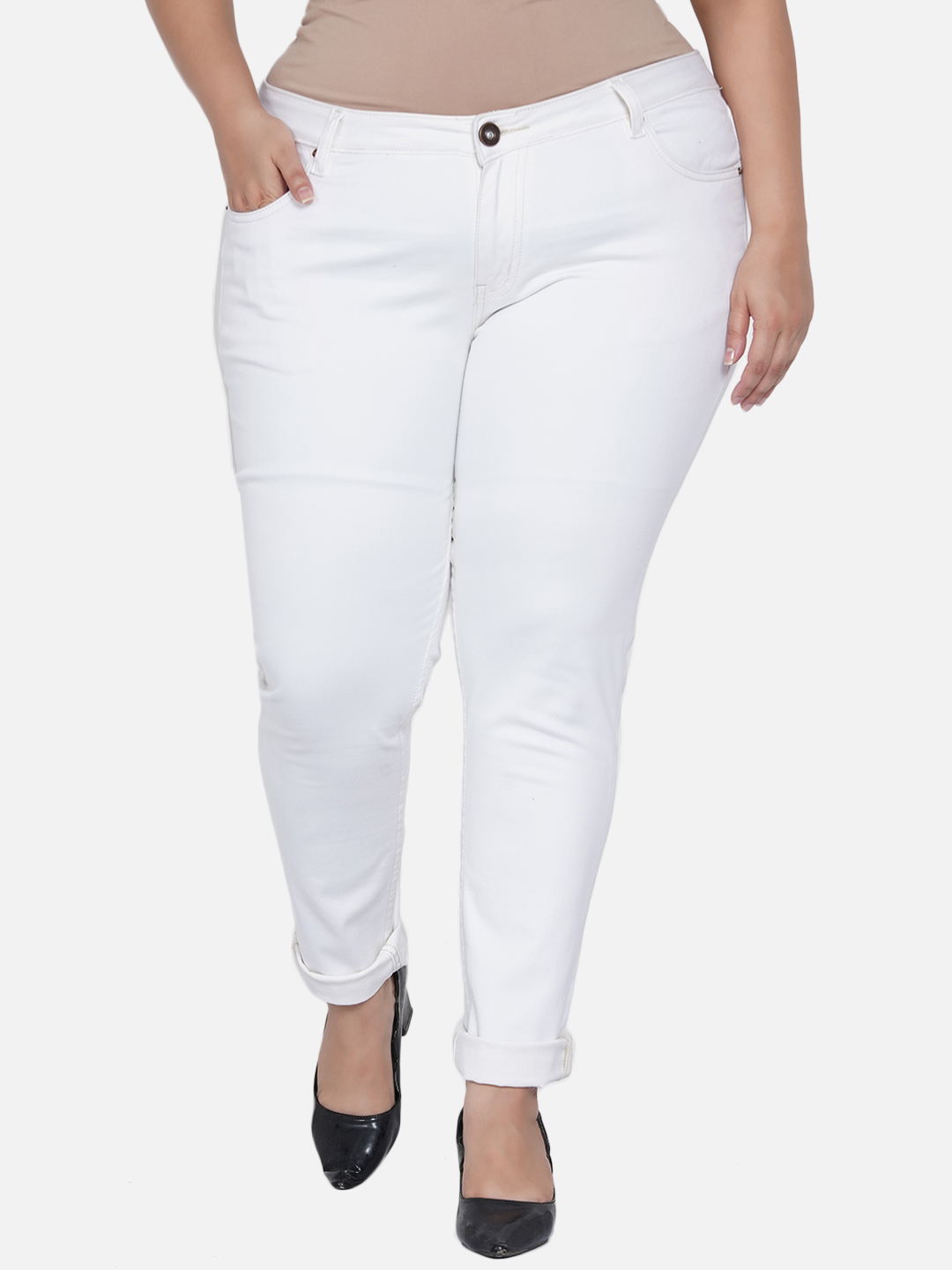 The Charmer White Jeans