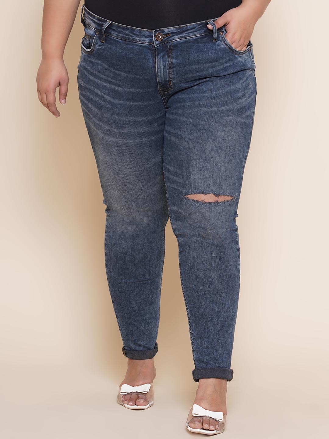 Blue Stretchable Jeans