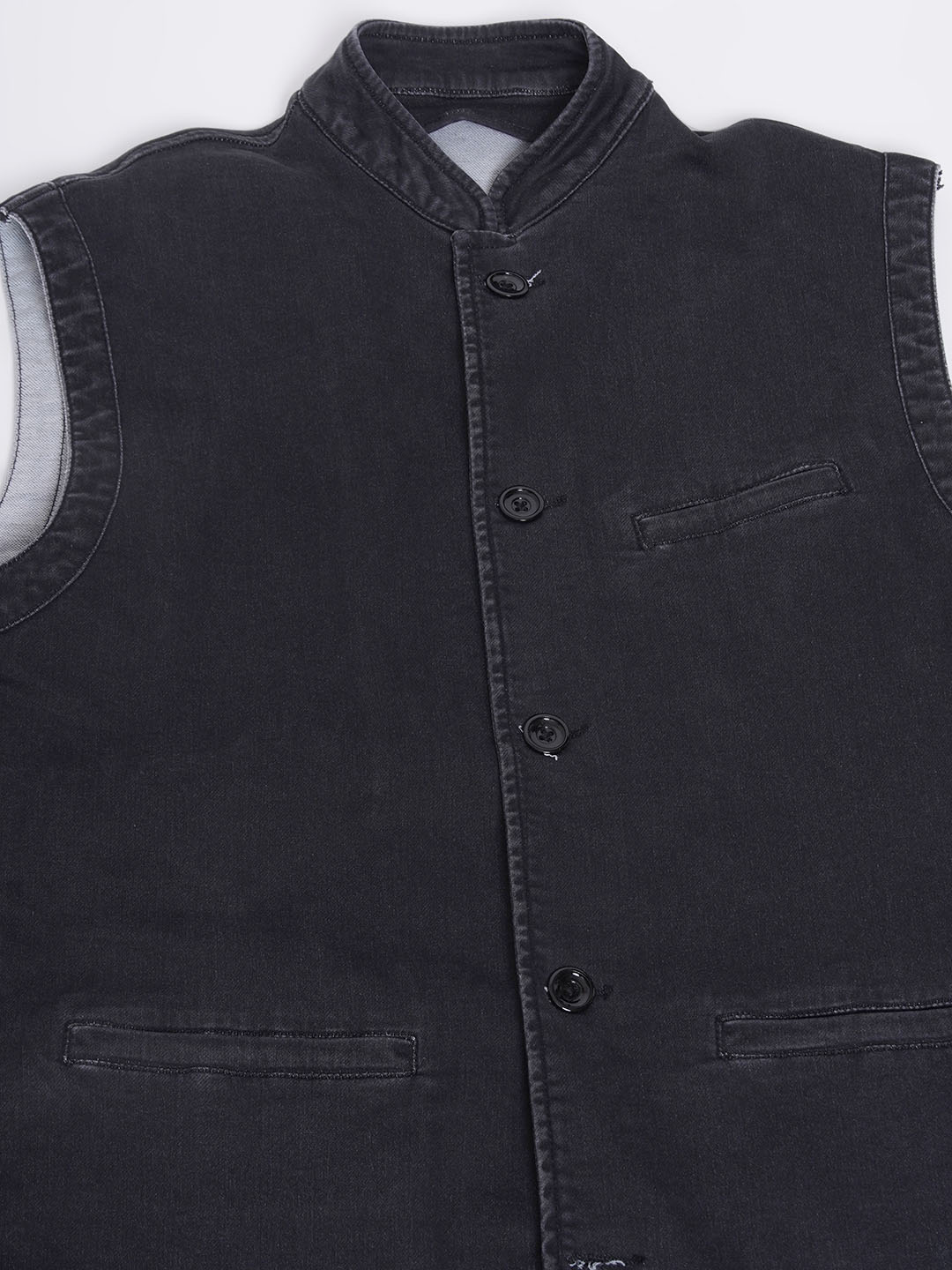 John Pride Denim Nehru Jacket