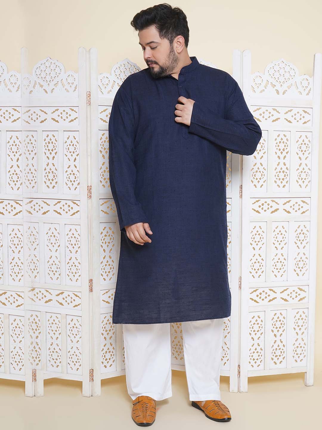 Corbeau Blue Khadi Kurta sets