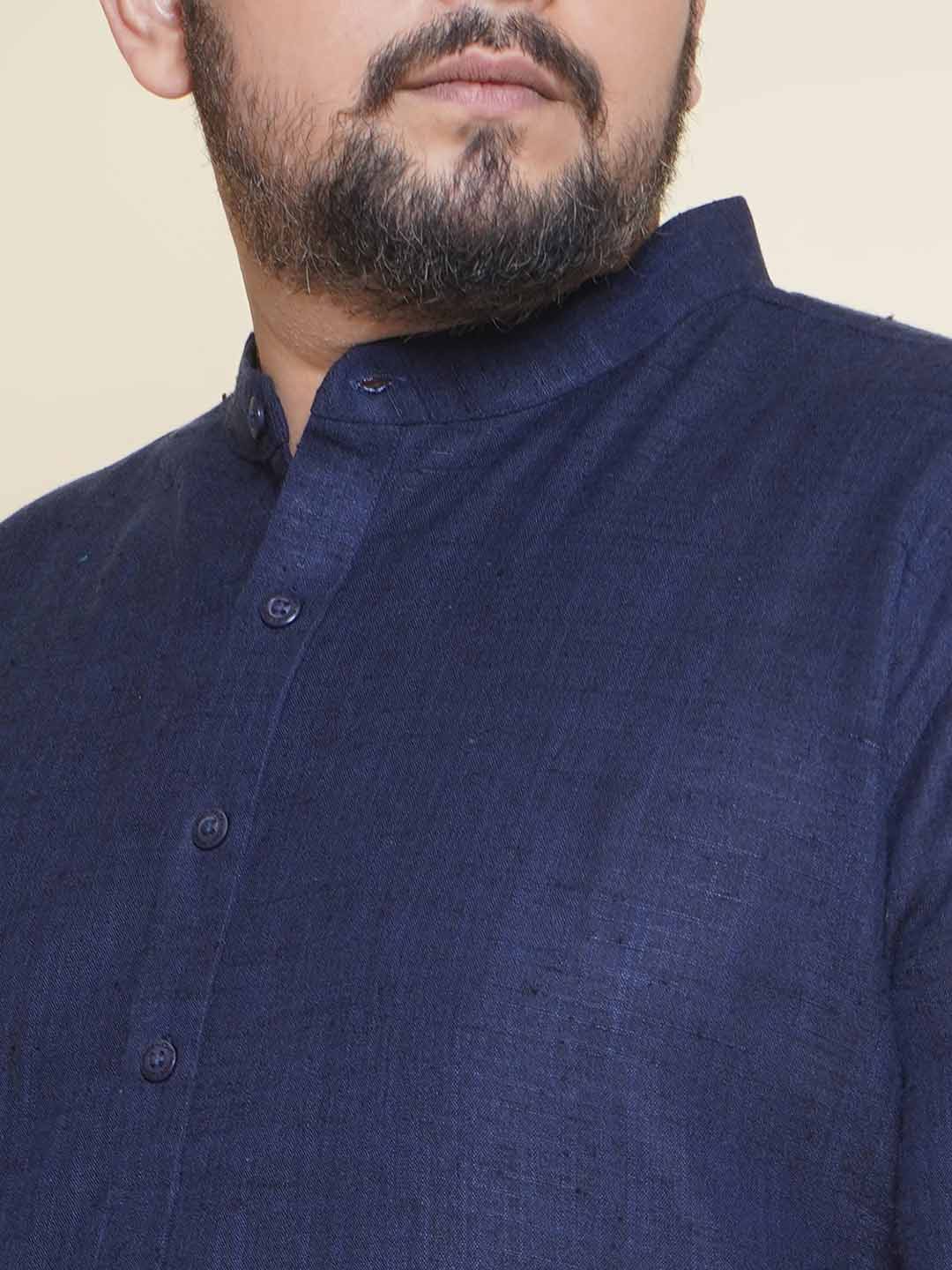 Corbeau Blue Khadi Kurta sets