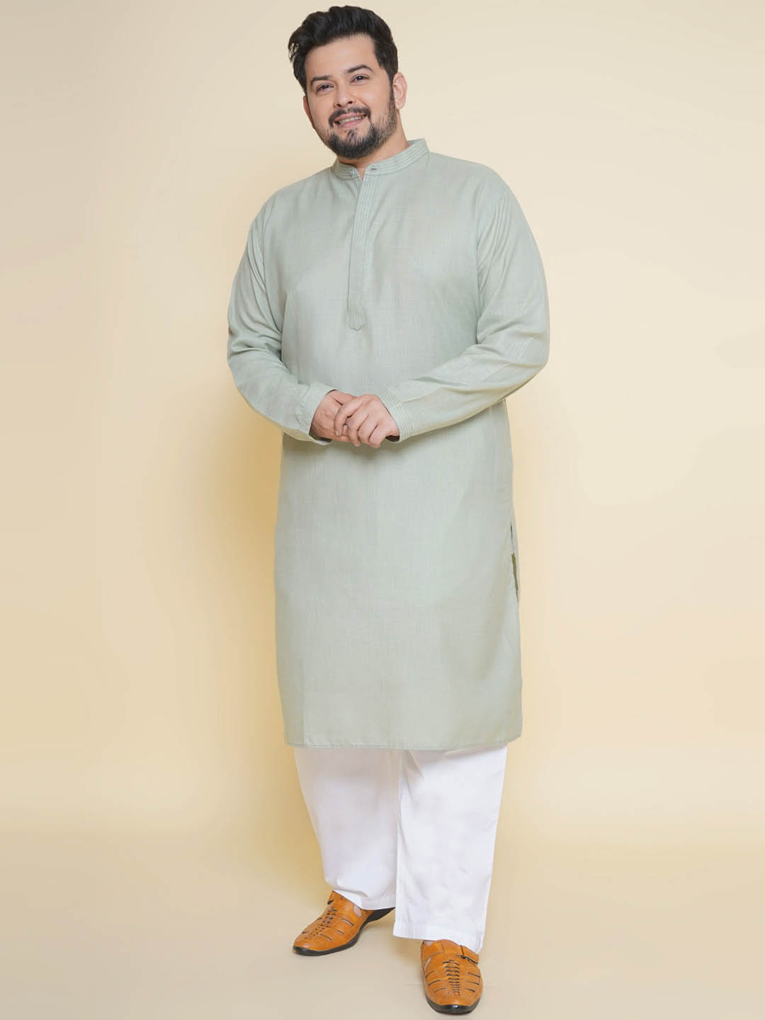 Aspen Mist Matka Cotton Kurta sets