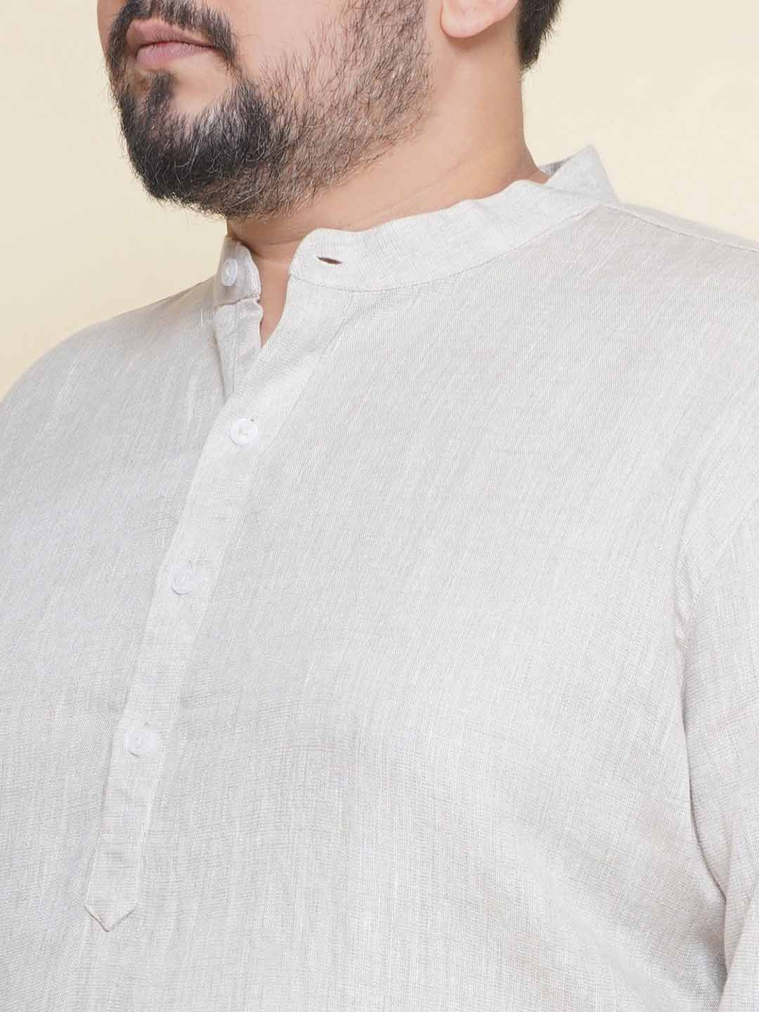 Rusty Pebble Linen Kurta sets