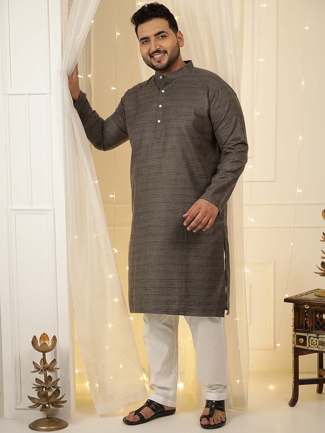 Smoky Silk Kurta Set