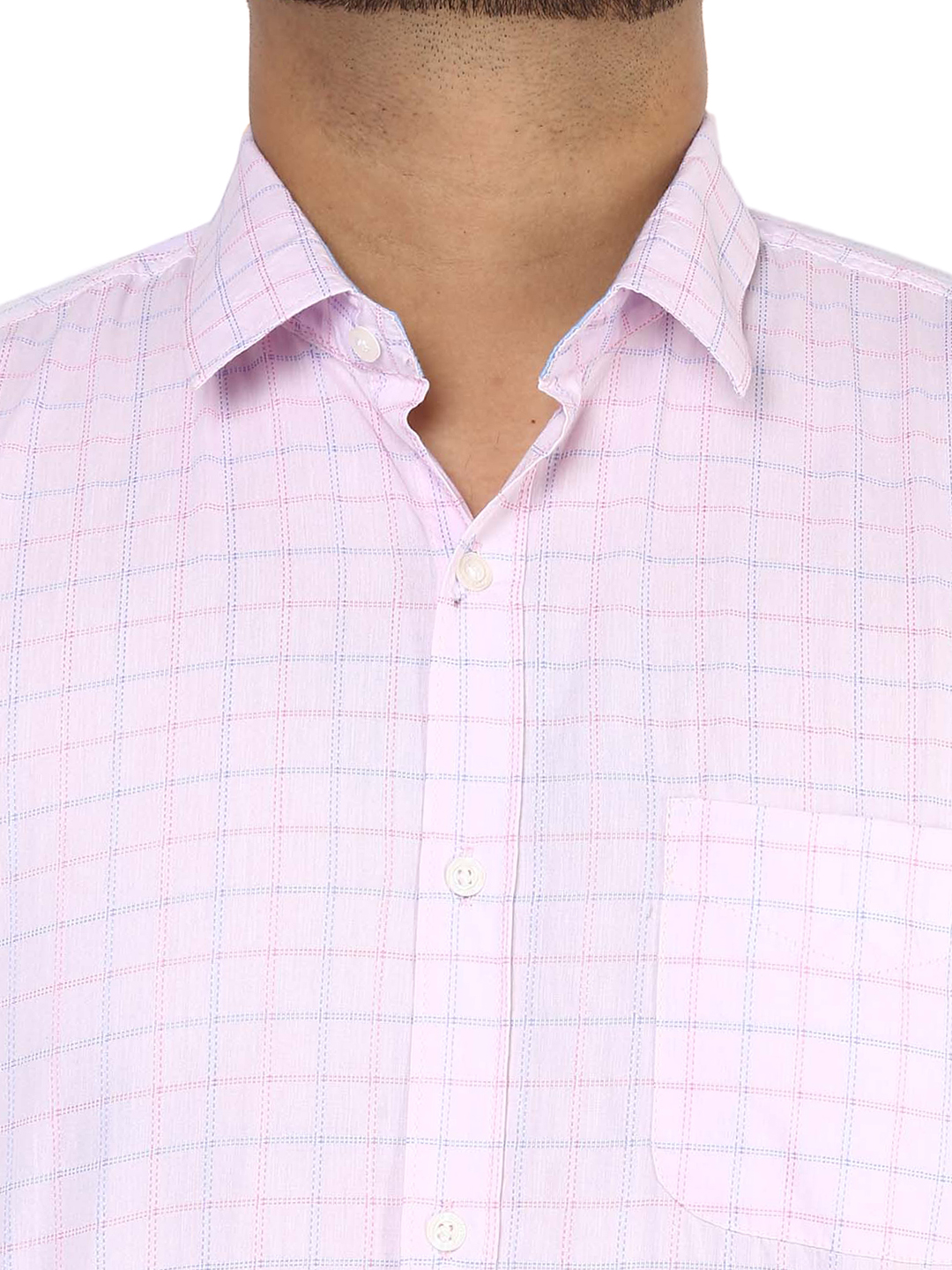 John Pride Men Pink Coloured Shirt