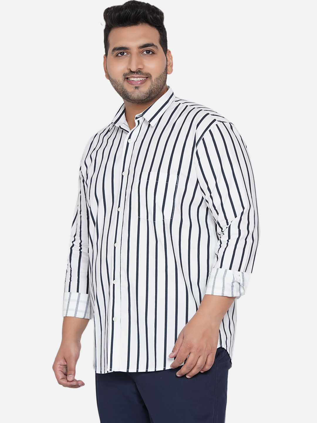 White Striped Shirt