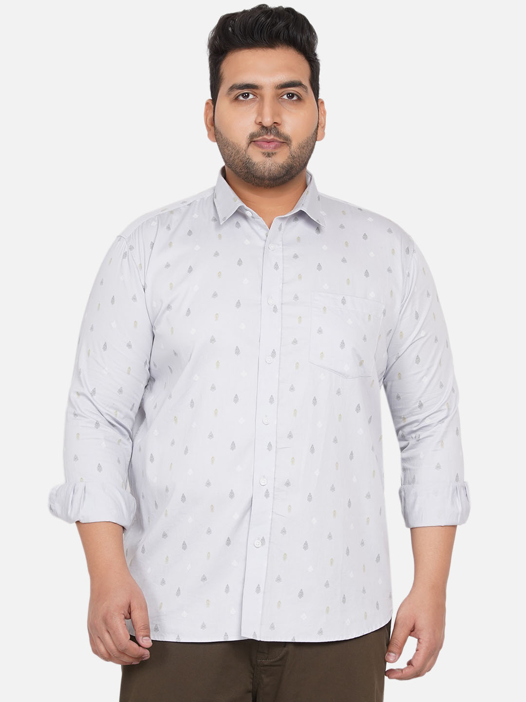 Grey Printed Shirt