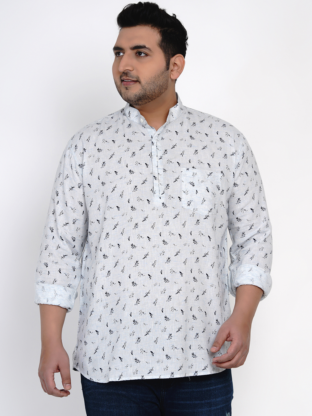 Cloudy Linen Kurta