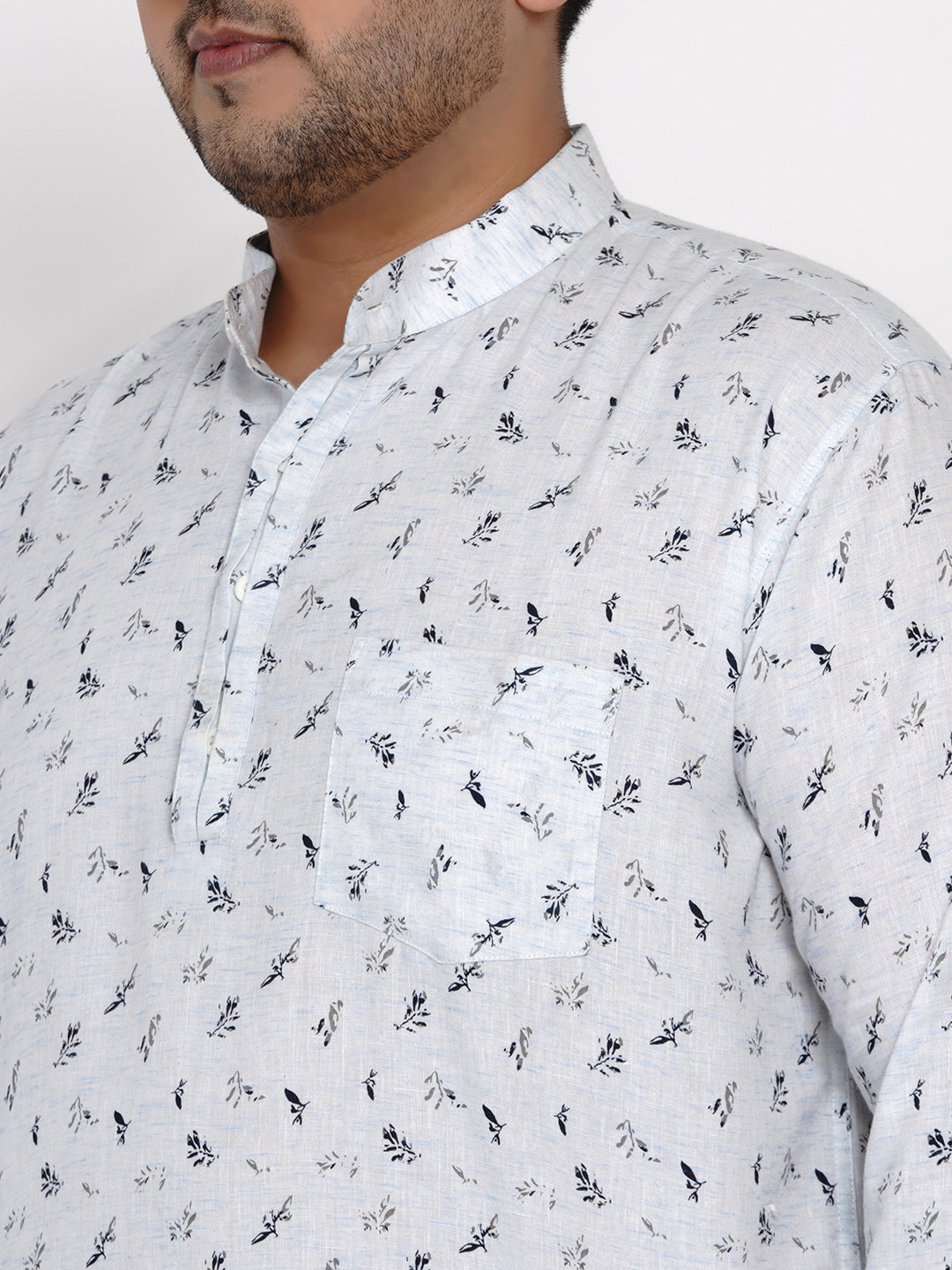 Cloudy Linen Kurta