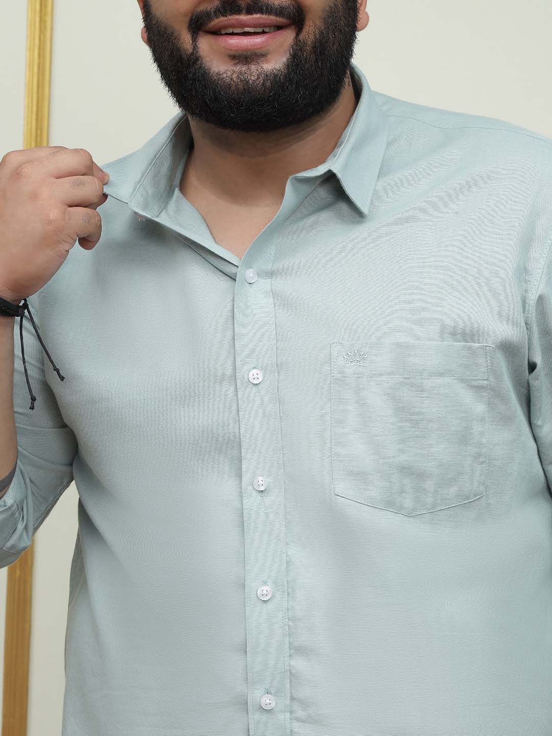Cloud Mint Linen Shirt