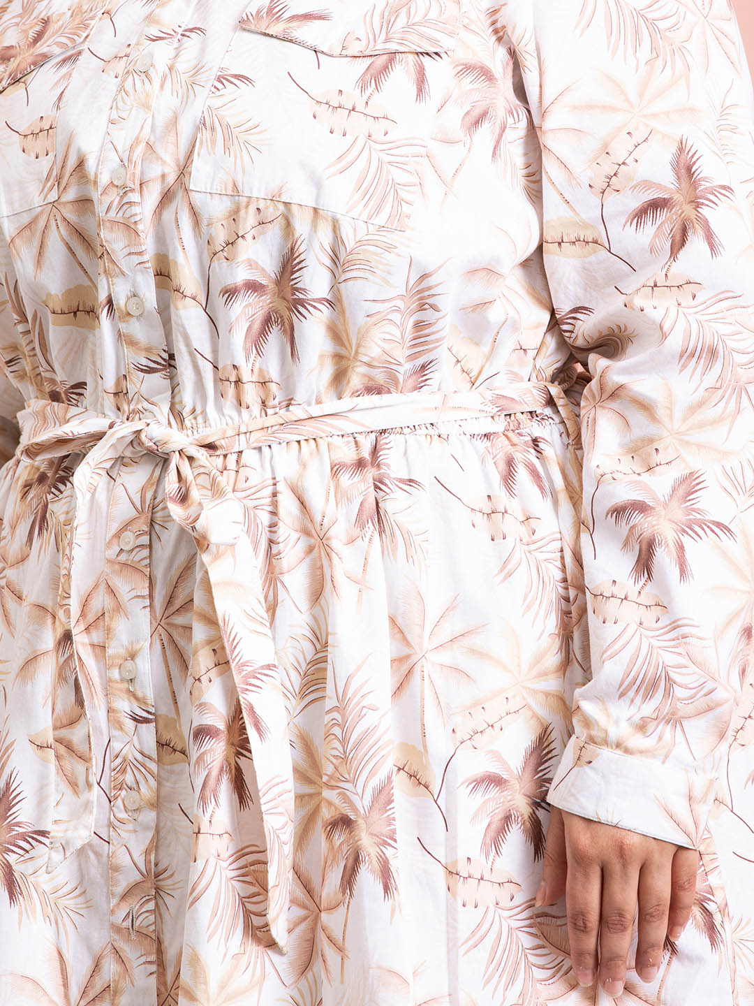 Tropical Shirt Dress